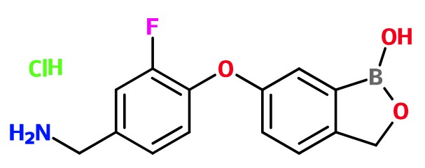 (image for) MC085402 6-(4-Aminomethyl-2-fluoro-phenoxy)-3H-benzo[c][1,2]oxaborol-1-ol hydrochloride